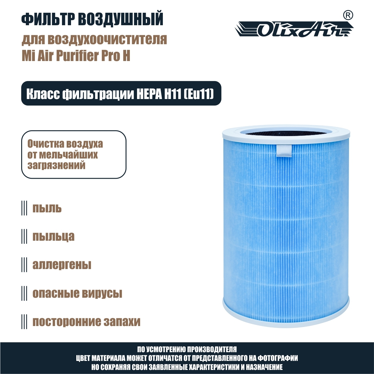 Фильтр воздушный для Mi Air Purifier Pro H c меткой RFID, HEPA H11. X5ProH ­